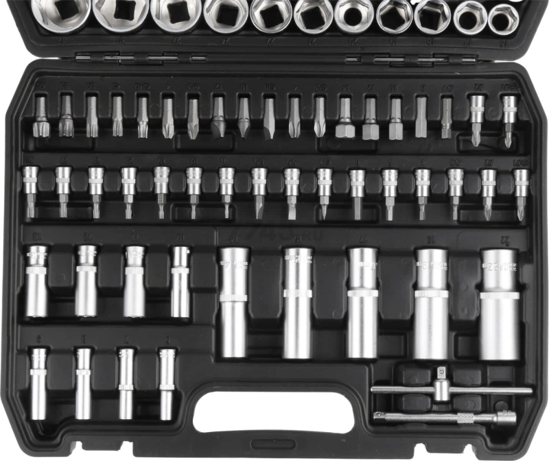 Набор инструментов 1/4", 1/2" 6 граней 108 предметов ТРЕК (TR13108) - Фото 6