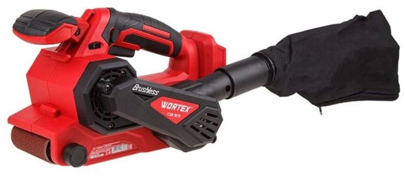 Шлифмашина ленточная аккумуляторная WORTEX CSB 1875 XLT SOLO (1325366) - Фото 6