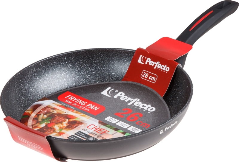 Сковорода алюминиевая 26 см PERFECTO LINEA Chef (55-265310) - Фото 4