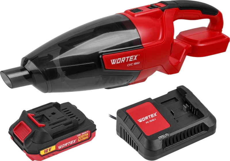 Пылесос автомобильный аккумуляторный WORTEX CVC 1860 ALL1 (1325404) - Фото 9