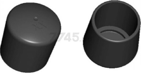 Заглушка для труб круглая наружная 8 мм STARFIX 50 штук (SMM2-45931-50)