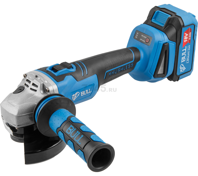 Шлифмашина угловая аккумуляторная BULL CSG 1812 R XLTpro (1333372) - Фото 4