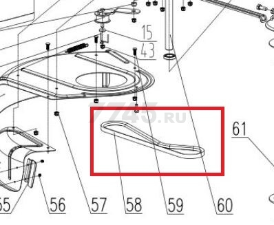 Ремень для газонокосилки ECO LG-820 (624006)