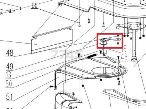 Натяжитель ремня для газонокосилки ECO LG-820 (624024)