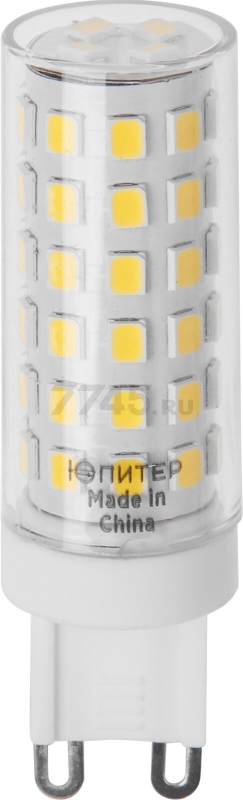 Лампа светодиодная G9 ЮПИТЕР Люкс JCD 9 Вт 3000К (JP5101-35)