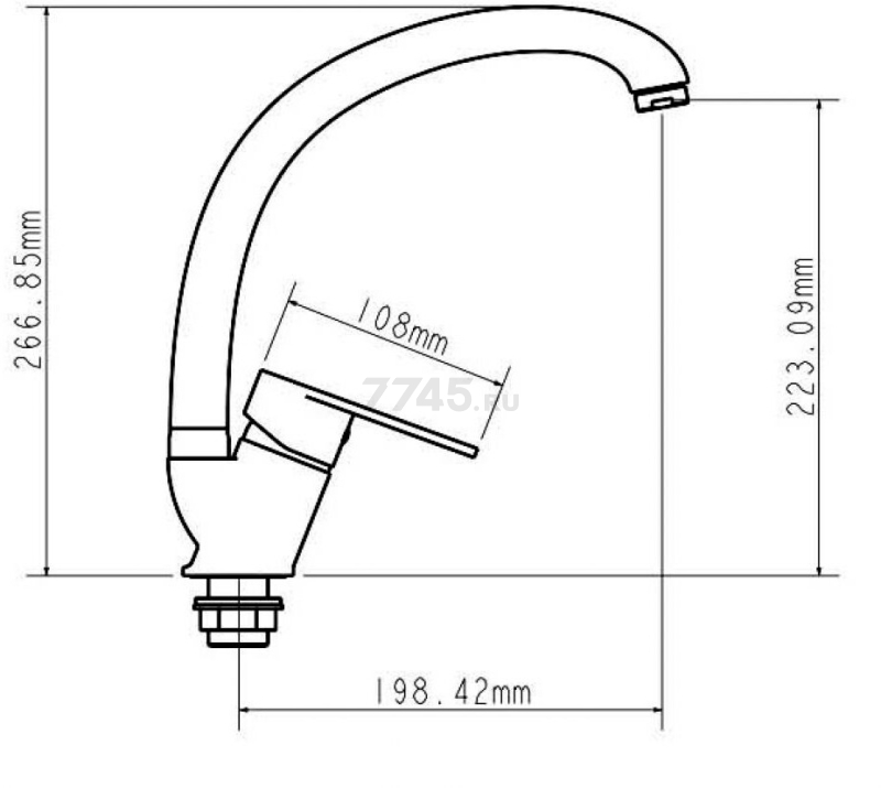 Смеситель для кухни ECONOCE серия 300 (EC0303) - Фото 2