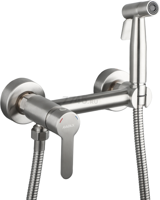 Гигиенический душ (смеситель для псевдобиде) AVAPAX серия Elbe сатин (AP01233N)