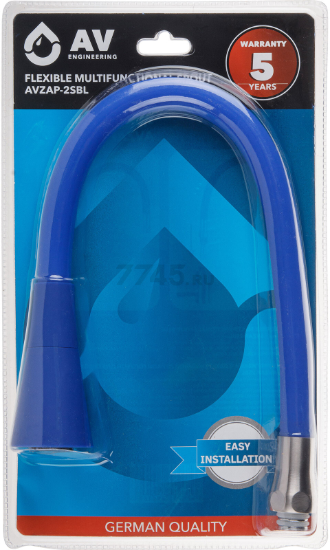 Излив гибкий для смесителя AV Engineering синий (AVZAP-2SBL) - Фото 10