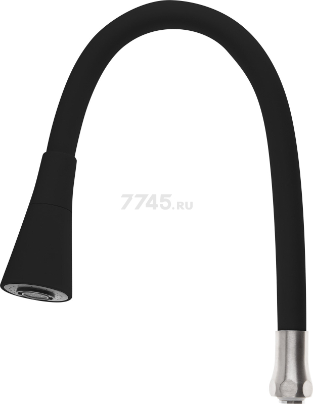 Излив гибкий для смесителя AV Engineering черный (AVZAP-2SBK) - Фото 9