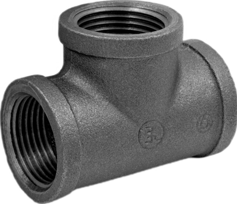 Тройник чугунный с внутренней резьбой 1 1/4" AV ENGINEERING черный (AVEC421000114)