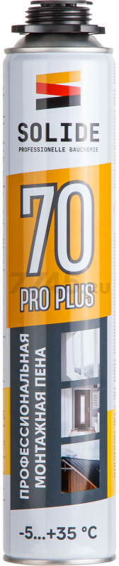 Пена монтажная SOLIDE Foam Pro Plus 70 750 мл (SL-68502-1) - Фото 5