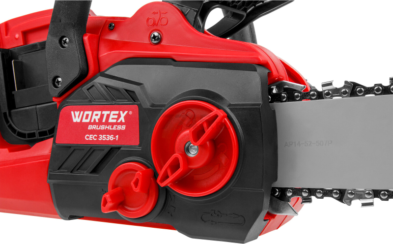 Пила цепная аккумуляторная WORTEX CEC 3536-1 XLT SET (1333454) - Фото 8