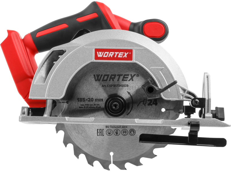 Пила циркулярная аккумуляторная WORTEX CCS 1819-1 XLT SOLO (1329532) - Фото 7