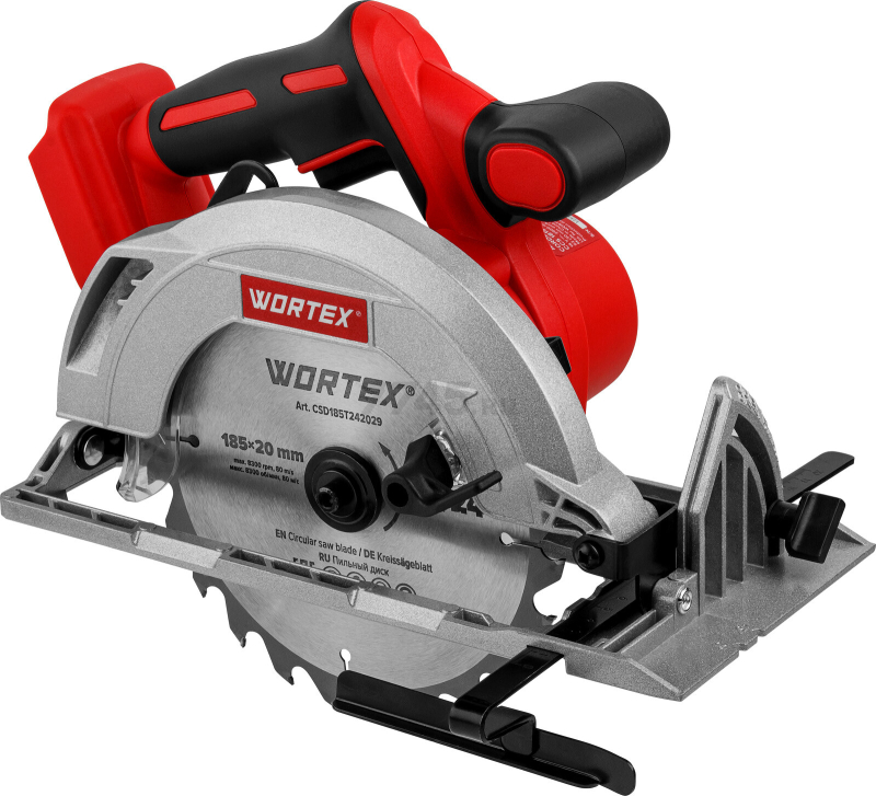 Пила циркулярная аккумуляторная WORTEX CCS 1819-1 XLT SOLO (1329532) - Фото 6