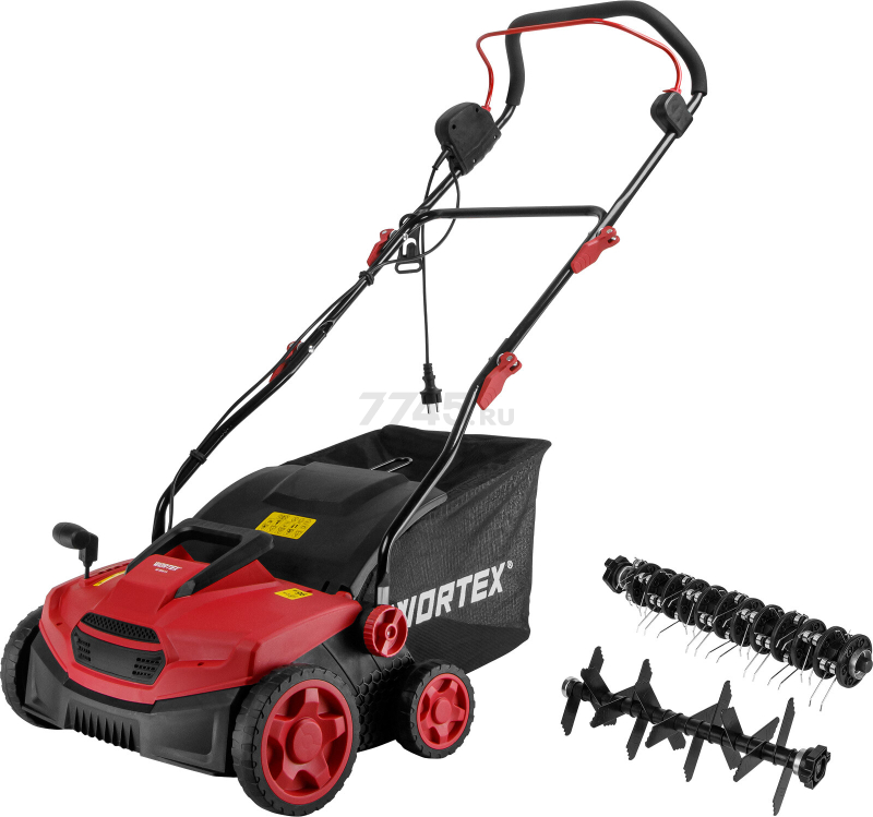 Аэратор-скарификатор для газона электрический WORTEX AE 3616-1 S (1334456) - Фото 8