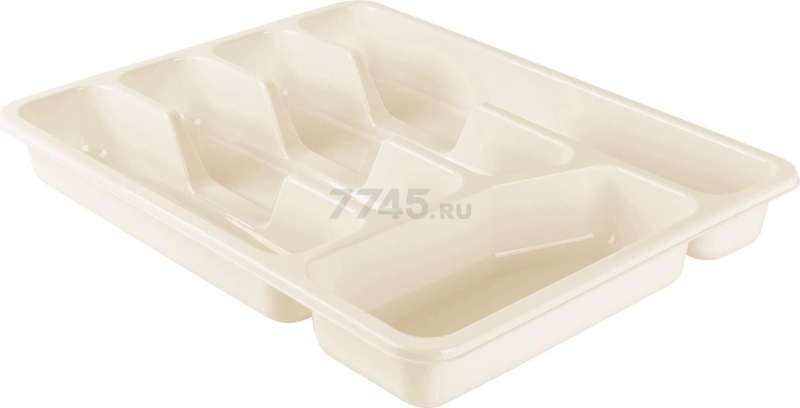 Лоток для столовых приборов PLASTTEAM молочный туман (PT156010048)