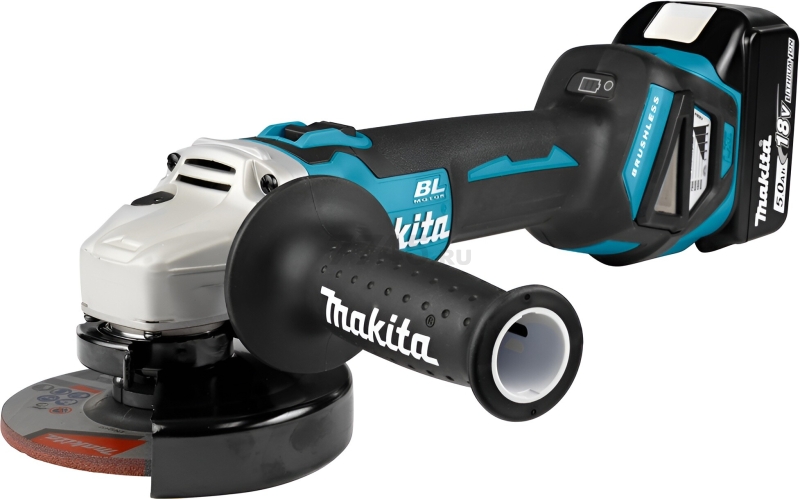 Шлифмашина угловая аккумуляторная MAKITA LXT DGA 511 RT (DGA511RT) - Фото 3
