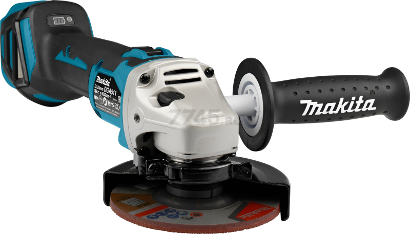 Шлифмашина угловая аккумуляторная MAKITA LXT DGA 511 RT (DGA511RT) - Фото 12