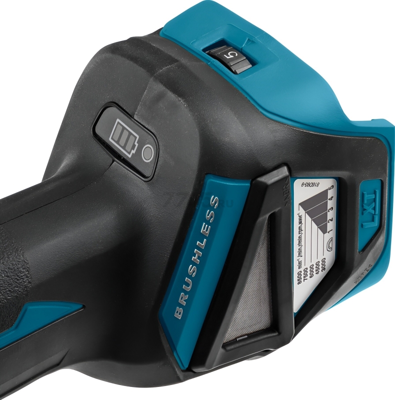 Шлифмашина угловая аккумуляторная MAKITA LXT DGA 511 RT (DGA511RT) - Фото 24