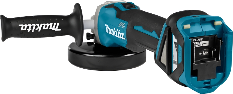 Шлифмашина угловая аккумуляторная MAKITA LXT DGA 511 RT (DGA511RT) - Фото 9