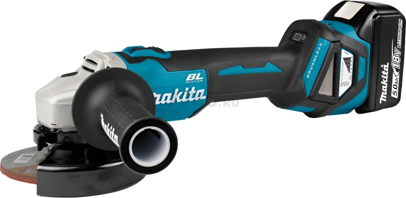 Шлифмашина угловая аккумуляторная MAKITA LXT DGA 511 RT (DGA511RT) - Фото 2