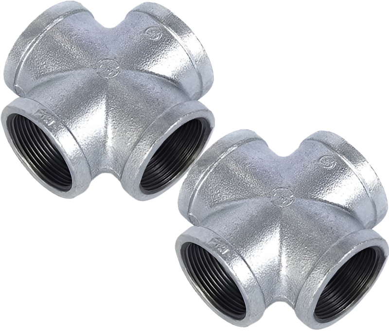 Крестовина чугунная 1/2" оцинкованная AV ENGINEERING 2 штуки (AVEC440000012)