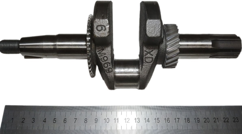 Коленвал для двигателя ASILAK 168F, 170F шлиц 25 мм (FMS-01028)