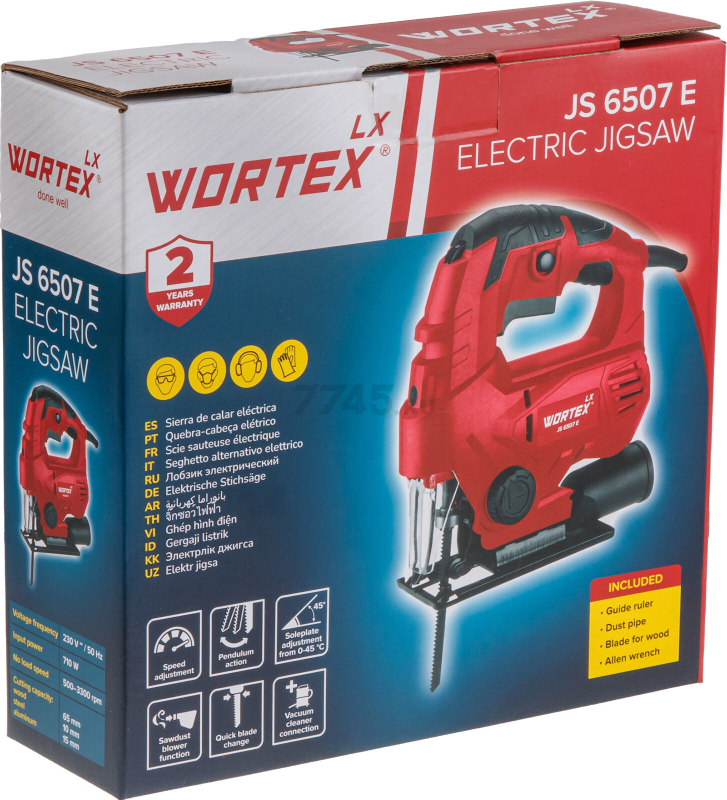 Электролобзик WORTEX LX JS 6507 E (1334588) - Фото 18