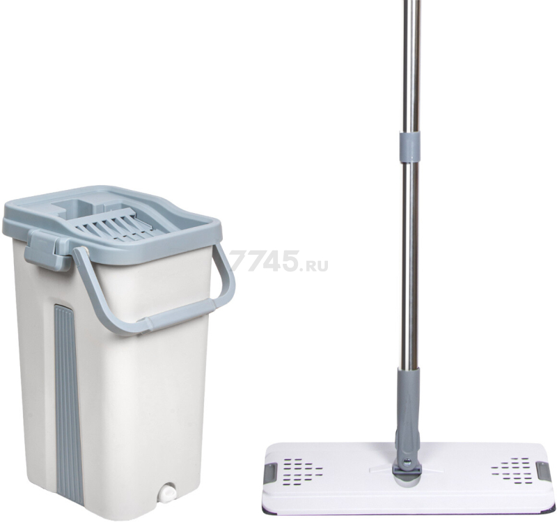 Швабра с отжимным ведром PERFECTO LINEA Scratch Anet бежевая (43-022024) - Фото 10