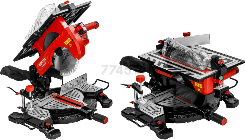 Пила торцовочная комбинированная WORTEX MS 2520-2 LMB (1329583) - Фото 7