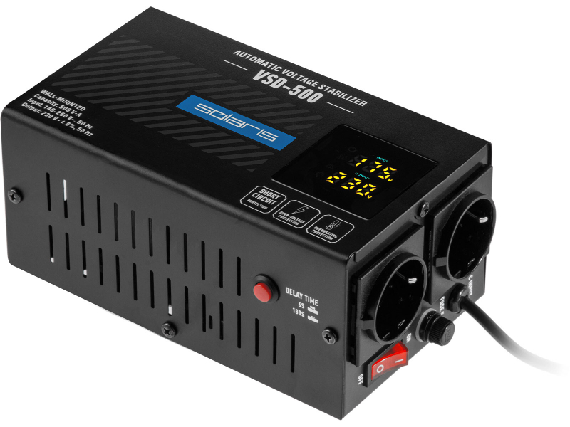 Стабилизатор напряжения SOLARIS VSD-500 (SL4510-1) - Фото 10