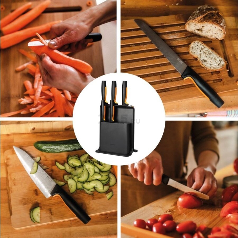 Набор ножей 5 штук FISKARS FF пластиковый блок (1057554) - Фото 12