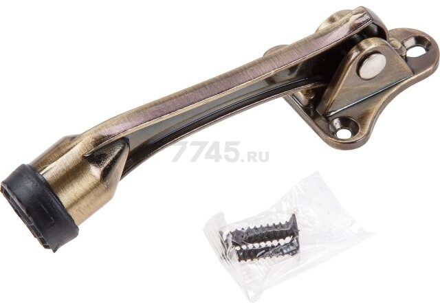 Фиксатор дверной (козья ножка) STARFIX L134 бронза (SMF-78647-1)