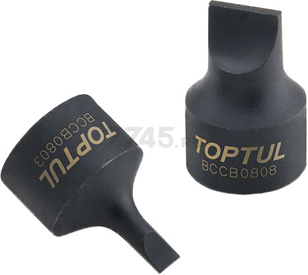 Головка 1/4" с насадкой шлицевой 3 мм SNCM+V TOPTUL (BCCB0803)