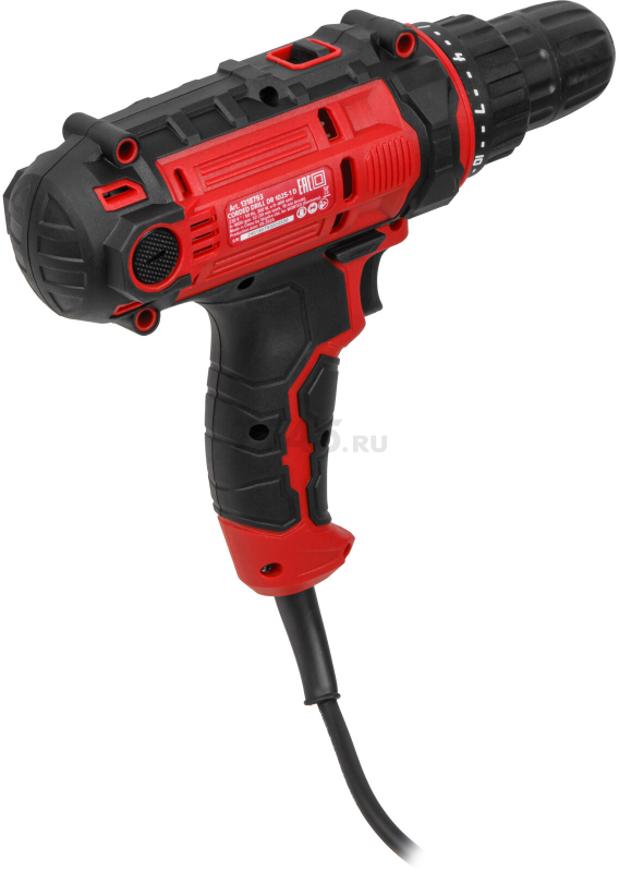 Дрель-шуруповерт сетевая WORTEX DR 1025-1 D (1318793) - Фото 11