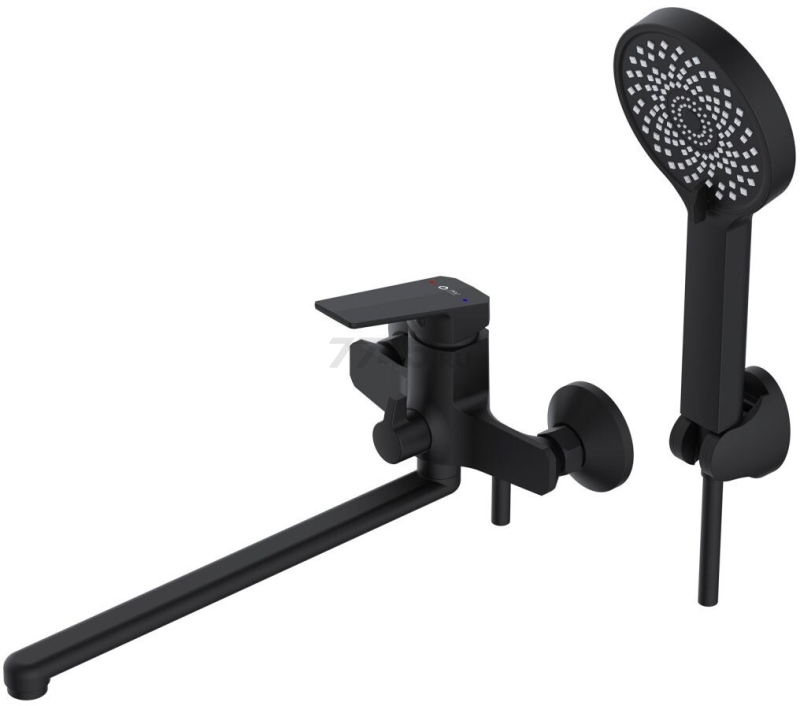 Смеситель для ванны AV ENGINEERING Win black (AVWIN7-BL165-122) - Фото 14