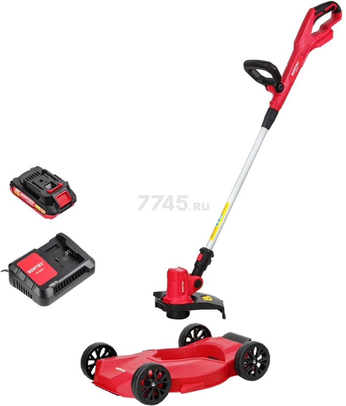 Триммер аккумуляторный WORTEX TB 2818 ALL1 XLT SET (1334833) - Фото 9