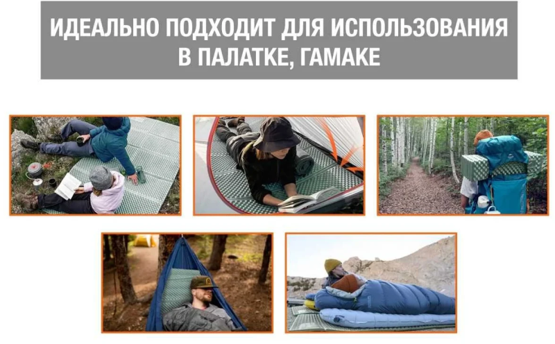 Коврик туристический ARIZONE Coyote Plus складной с фольгой (28-180602) - Фото 3