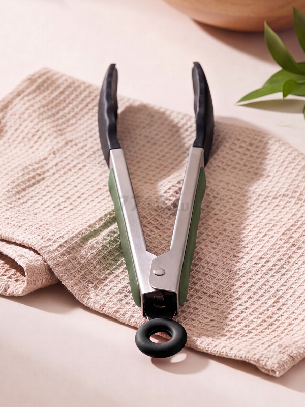 Щипцы кулинарные силиконовые PERFECTO LINEA Natural Green 23 см (21-010007) - Фото 5