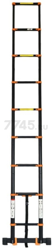 Лестница телескопическая алюминиевая приставная 350 см 8,5 кг STARTUL Black Line (ST9931-035) - Фото 9