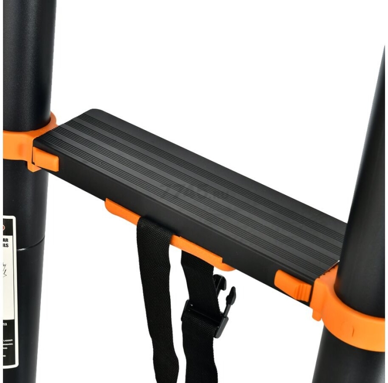 Лестница телескопическая алюминиевая двухсекционная 820 см 28,8 кг STARTUL Black Line (ST9932-082) - Фото 13