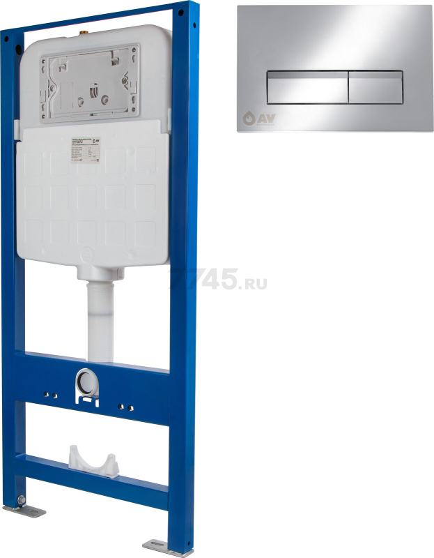 Инсталляция для унитаза 3 в 1 с кнопкой 311 AV ENGINEERING (AVW31-311)
