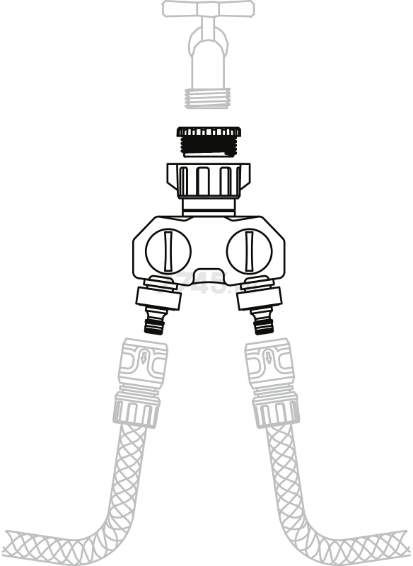 Тройник-распределитель 3/4" и 1" STARTUL Metsa (ST6013-15) - Фото 2