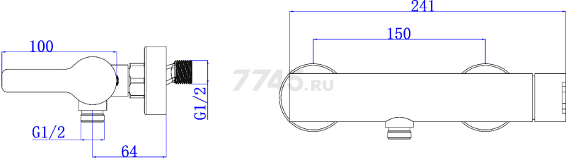 Смеситель для душа AV ENGINEERING Bon (AVBON5-BW0) - Фото 2