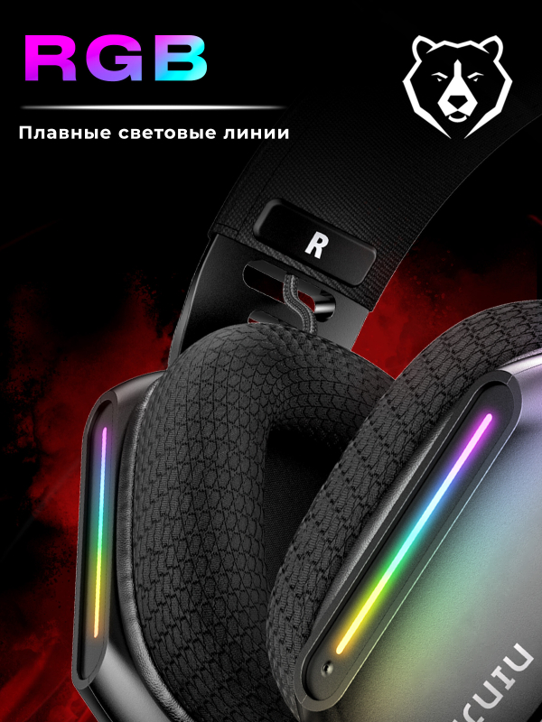 Наушники-гарнитура игровые URZUS Ninja X UR-5524118 - Фото 4