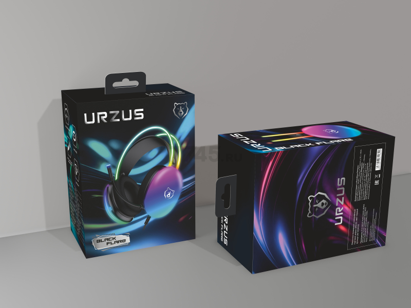Наушники-гарнитура игровые URZUS Black Flare UR-5524120 - Фото 18