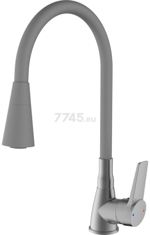 Смеситель для кухни ECONOCE серия 570 графит (EC0574BL) - Фото 10