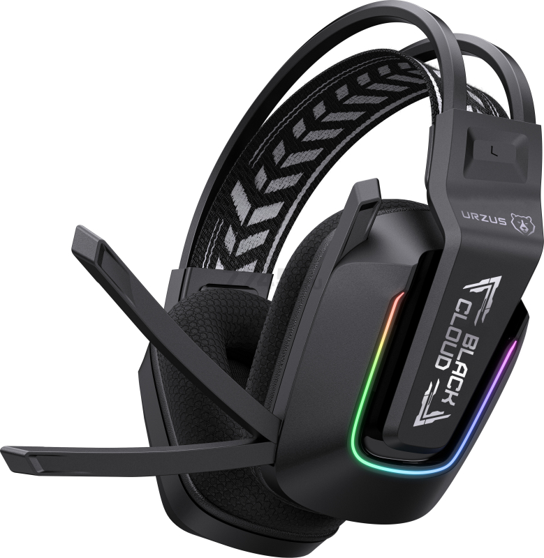 Наушники-гарнитура игровые беспроводные URZUS Black Cloud Wireless UR-5524123 - Фото 10