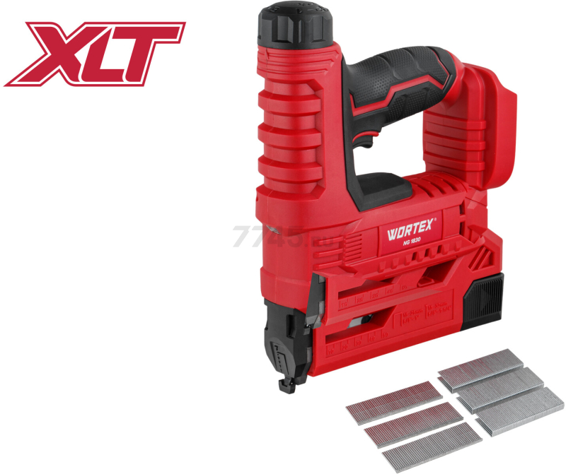 Пистолет гвоздезабивной (нейлер) аккумуляторный WORTEX NG 1830 ALL1 XLT SET (1335924) - Фото 9