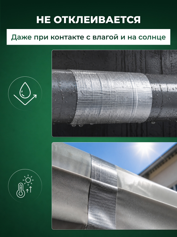 Лента армированная клейкая 100 мм 50 м ВОЛАТ (67100-50) - Фото 4